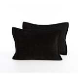 Σετ 2 τμχ. Μαξιλαροθήκες Elements-Brave Black 52x72 Nef-Nef Homeware