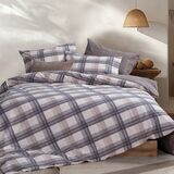 Σετ Παπλωματοθήκη Charlie Grey 240x230 Υπέρδιπλη Nef-Nef Homeware