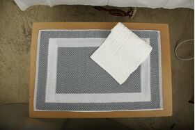 Πατάκι Ξενοδοχείου Μπάνιου 50x75 Πίνακας Grey Astron