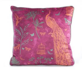 Μαξιλάρι Birds of Paradise Fuchsia Διακοσμητικό 45x45 Nef-Nef Homeware