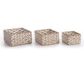 Καλάθι  από πλεγμένο χαρτί Vinci 23x22x12 Nef-Nef Homeware