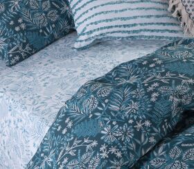 Σετ Σεντόνια  Elvira Blue King Size 2.70x2.70+(180x200+32)Κατωσέντονο με λάστιχο Nef-Nef Homeware