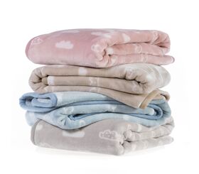 Κουβέρτα Clouds Beige Κούνιας 100x140 Nef-Nef Homeware