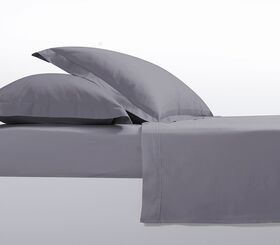 Σεντόνι Βαμβακοσατέν Elements 24 Graffite 180x200+35 King Size με Λάστιχο Nef-Nef Homeware