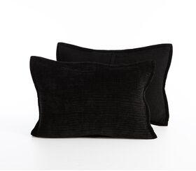 Σετ 2 τμχ. Μαξιλαροθήκες Elements-Brave Black 52x72 Nef-Nef Homeware