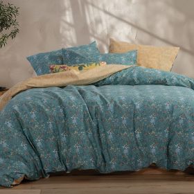 Σετ Παπλωματοθήκη Odete Green 170x240 Μονή Nef-Nef Homeware