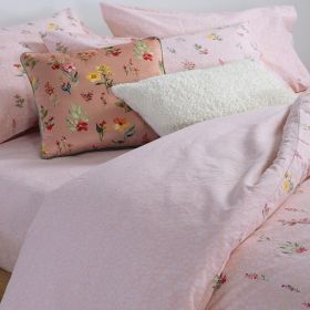 Σετ Παπλωματοθήκη  Plant Pink 240x230 Υπέρδιπλη Nef-Nef Homeware