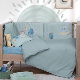 Παπλωματοθήκη Basic 1214-Mint Κούνιας 110x150  Nef-Nef Homeware