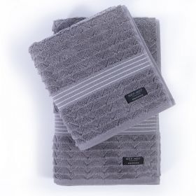 Πετσέτα Elgyn Grey-Grey Προσώπου 50x100 Nef-Nef Homeware