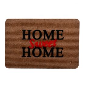 Πατάκι Home Sweet Home Beige 40x60 Flocky Sidirela
