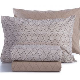 Σετ Παπλωματοθήκη Torredo Beige 160x230 Μονή Nef-Nef Homeware