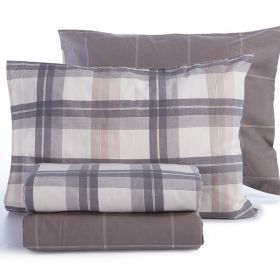 Σετ Charlie Grey σεντόνια Φανέλλα 240x260 Υπέρδιπλα  Nef-Nef Homeware