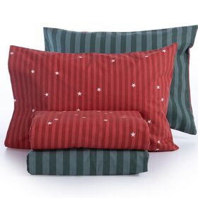 Σετ Σεντόνια Straight to Christmas Υπέρδιπλο 240x260 Φανέλα Nef-Nef Homeware