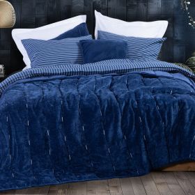 Κουβέρτα-Πάπλωμα Nau Cost True Navy 240x220 Υπέρδιπλο Nef-Nef Homeware