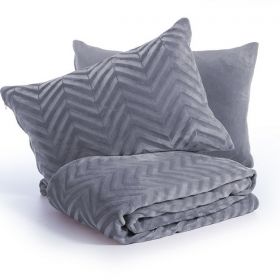 Σετ Παπλωματοθήκη Carmen Grey 160x220 Nef-Nef Homeware
