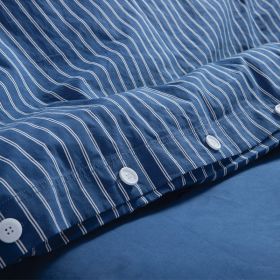Σετ Παπλωματοθήκη Nau Cost True Navy 240x230 Nef-Nef Homeware