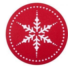Σετ 2τμχ. Σουπλά Snow Flake Red Nef-Nef Homeware