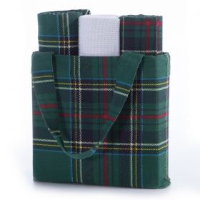 Σετ 3τμχ. Καλάθι με πετσέτες  Santa Basket Green/White Nef-Nef Homeware