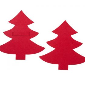 Σετ 4 τμχ.Θήκη Μαχαιροπήρουνων Felt Tree Red Nef-Nef Homeware