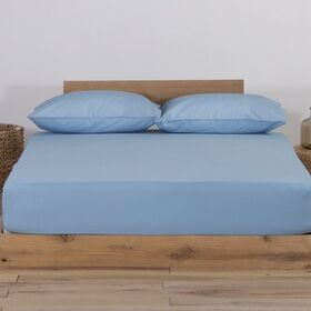 Σεντόνι Jersey L.Blue 1.60x2.00 με λάστιχο Nef-Nef Homeware