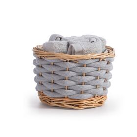 Σετ 5τμχ.Borra Grey καλαθάκι με Λαβέτες 30x30 Nef-Nef Homeware