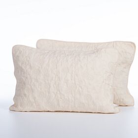 Σετ 2τμχ.Μαξιλαροθήκες Zinovia Vanilla 52x72 Nef-Nef Homeware