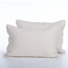 Σετ 2τμχ.Μαξιλαροθήκες Brunno Ecru 52x72 Nef-Nef Homeware