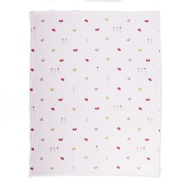 Βρεφική Κουβέρτα πικέ Αγκαλιάς Lady Bug 80x110 Nef-Nef Homeware