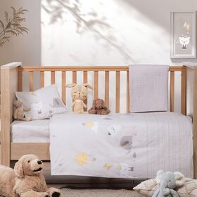Σετ 3τμχ. Σεντόνια Κούνιας Happy Days 120x170 Nef-Nef Homeware