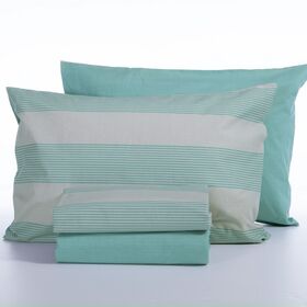 Σετ Σεντόνια Casual Stripe Petrol 280x270 King Size+(180x200+35)κατωσέντονο με λάστιχο Nef-Nef Homeware