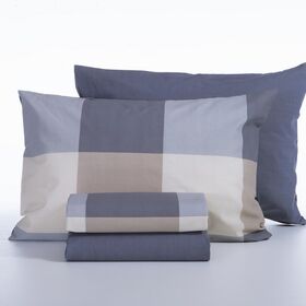 Σετ Σεντόνια Casual CheckDenim 280x270 King Size+(180x200+35)κατωσέντονο με λάστιχο Nef-Nef Homeware