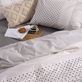 Σετ Σεντόνια Donter Beige Διπλά 200x270 Nef-Nef Homeware