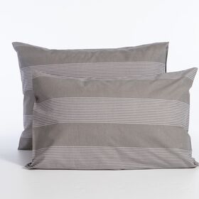 Σετ 2 τμχ. Μαξιλαροθήκες Casual Stripe D.Grey 52x72 Nef-Nef Homeware