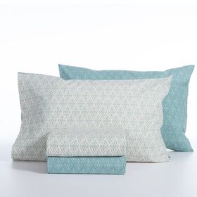 Σετ Σεντόνια Sorento Blue 170x270 Μονά +(100x200+35) κατωσέντονο με λάστιχο Nef-Nef Homeware