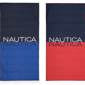 Πετσέτα Θαλάσσης Nautica-Nau Duo Color Red 80x160 Nef-Nef Homeware