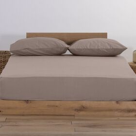 Σεντόνι Jersey 1185-Mocca King Size 180x200+35 Nef-Nef Homeware