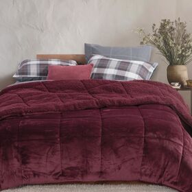 Κουβερτοπάπλωμα Singular 24  Bordo Μονό 160x220 Nef-Nef Homeware