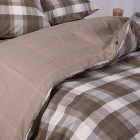 Σετ Παπλωματοθήκη Racket Golden Brown Υπέρδιπλη 240x230 Nef-Nef Homeware
