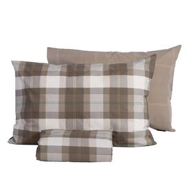Σετ Παπλωματοθήκη Racket Golden Brown Υπέρδιπλη 240x230 Nef-Nef Homeware