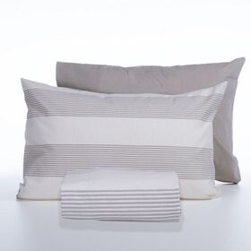 Σετ Παπλωματοθήκη  Casual Stripe Ecru Μονή 170x240 Nef-Nef Homeware