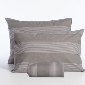 Σετ Παπλωματοθήκη  Casual Stripe D.Grey Υπέρδιπλη 240x230 Nef-Nef Homeware