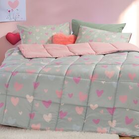 Πάπλωμα Παιδικό  Hearts Attack Μονό 160x220 Nef-Nef Homeware