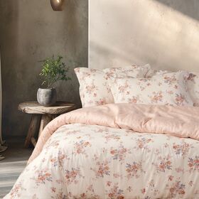 Σετ Παπλωματοθήκη Lefebr Ecru/Rose Υπέρδιπλη 240x230 Nef-Nef Homeware
