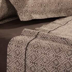 Σετ Σεντόνια Cardynal Beige/Grey Υπέρδιπλα 240x270 Nef-Nef Homeware