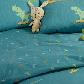 Σετ Παπλωματοθήκη Dinos On Wheels 160x240 Nef-Nef Homeware