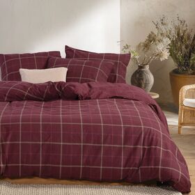 Σετ Παπλωματοθήκη Naiberg Bordo Flannel Μονή 160x230 Nef-Nef Homeware Σετ Παπλωματοθήκη Naiberg Bordo Flannel Μονή 160x230 Nef-Nef Homeware