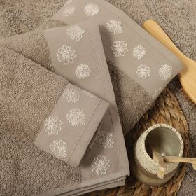 Πετσέτα Προσώπου Anthem Beige 50x90 Nef-Nef Homeware