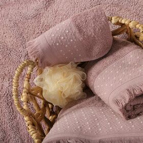 Πετσέτα Προσώπου Zasmen Mauve 50x90 Nef-Nef Homeware
