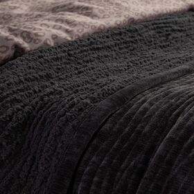 Κουβερλί Elements-Brave Black Υπέρδιπλο 230x240 Nef-Nef Homeware
