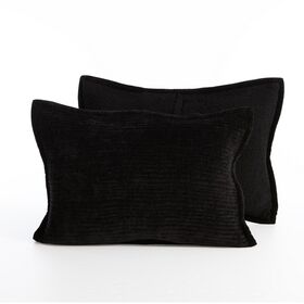 Σετ 2 τμχ. Μαξιλαροθήκες Elements-Brave Black 52x72 Nef-Nef Homeware